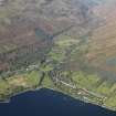 General oblique aerial view centred on Lochearnhead village, taken from the SE.