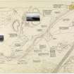 Antonine Wall Ordnance Survey 1954-57 working sheets map sheet 23
