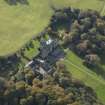 Oblique aerial view centred on the castle, taken from the NE.