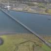 Oblique aerial view centred on the Clackmannanshire Bridge, taken from the SW.