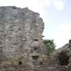 Chapter-house, E end, S wall, view of upper level from N