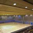 Interior. Detailed view of timber ceiling in Hall 1.