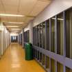 Interior. View of corridor leading to concourse.