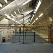 Interior. View of boxing ring in fitness studio.