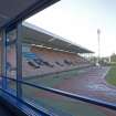 Interior. View of stadium from lounge 2 window.