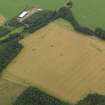 Oblique aerial view of the cropmarks of the rig and furrow at Balmakewan, taken from the WNW.