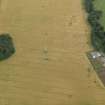 Oblique aerial view of the cropmarks of the rig and furrow at Balmakewan, taken from the WSW.