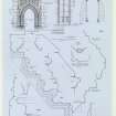 Drawing showing detail of S transept