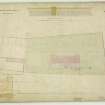 Block plan of site, elevation of N boundary wall, plan and elevation of gate piers.