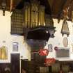 Interior. Pulpit and organ. View from NNE