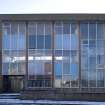 Detail of N extension entrance and glazing