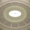 Interior. Oval staircase, view of cupola