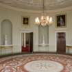 Interior. 1st floor, round drawing room, view from N