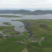 General oblique aerial view centred on the town, taken from the NNE.