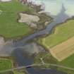 Oblique aerial view centred on the bridge, taken from the N.
