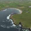 General oblique aerial view centred on the Bay of Skaill, taken from the SW.