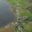 Oblique aerial view of Finstown, looking SSE.