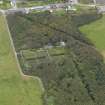 Oblique aerial view centred on the walled garden, taken from the WNW.