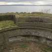 Detail of part of gun pit in gun emplacement No.2 from SE.