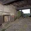 Detail of ready use ammunition locker below gun emplacement from NNW.