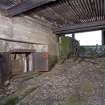 Detail of ready use ammunition locker below gun emplacement from NNW.