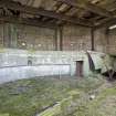 Detail of the rear of the gun pit with part of later canopy, taken from the SE.