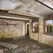 Interior of crew accommodation hut.