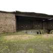 General view of gun emplacement with later brick and concrete canopy taken from the SE.