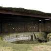 General view of gun pit and later brick and concrete canopy, taken from the SE.