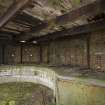 View of rear of later brick ad concrete canopy with part of the gun pit.