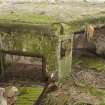 Detail of ready use ammunition locker and top of vertical access shaft to magazine, taken from the SW.