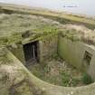 Detail of the entrance to a second magazine access shaft  to N of gun emplacement, taken from the NE.