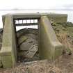 Detail of entrance to W searchlight emplacement 'A' group battery from NE.
