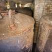 Interior, detail of oil tanks.