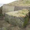 View of S blockhouse and ditch from SE.