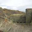 View of N blockhouse and ditch from SW.