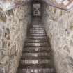 Interior view of stairs leading to south blockhouse of Fort No. 3, Inchkeith, Firth of Forth.