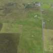 General oblique aerial view of the remains of the farmsteads around Kingarly on Rousay, taken from the S.