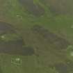 Oblique aerial view centred on the remains of the farmsteads, field systems and head dykes, taken from the N.