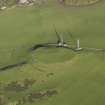 Oblique aerial view centred on the remains of the fort, taken from the S.