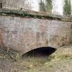 Detail of bridge arch over the mill leet, taken from the NW.