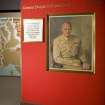 Interior. 1st floor, Eisenhower exhibition, view of opening display panel