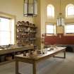 Interior of Culzean Castle. Ground floor, kitchen, view from SW