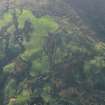 Oblique aerial view centred on the remains of the field banks and the rig and furrow, taken from the NE.