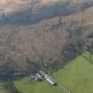 General oblique aerial view centred on the remains the farmstead, taken from the E.