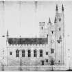 Mechanical copy of plan 'No. 4 The New College of Edinburgh. Elevation of the East External Front.'