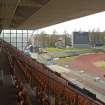 View of Meadowbank Stadium looking west from the grandstand.