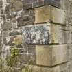 Detail of quoin stones and bridge number