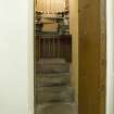 Interior. 1st floor. Reference Archive office. Corner safe door and safe interior. |