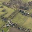 Oblique aerial view centred on the Riding Stables with the Home Farm adjacent, taken from the NW.